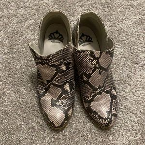 Snake Skin booties